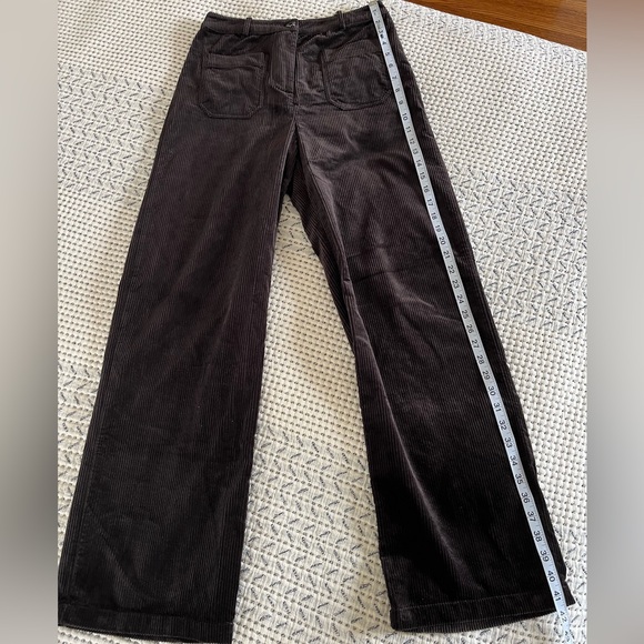 Brora Organic Corduroy Wide Leg Trousers - Picture 3 of 8